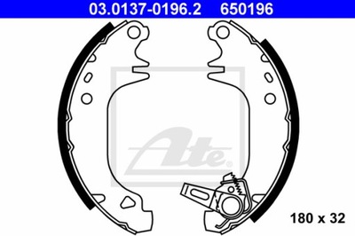 ZAPATAS DE TAMBOR DE FRENADO CITROEN AX- SAXO 1.0- 1.6 88- 04 SIN ABS  