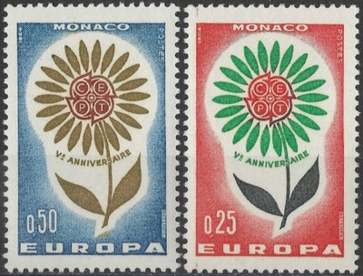 Monako - flora** (1964) YT 652-653