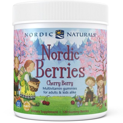 NORDIC NATURALS NORDIC BERRIES WITAMINY DLA DZIECI 120 ŻELEK