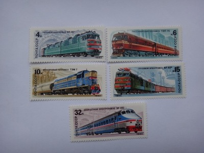 ZSRR 1982, Pociągi, lokomotywy, kolejnictwo