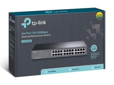 TP-LINK Switch TL-SF1024D Unmanaged, Desktop/Rackm