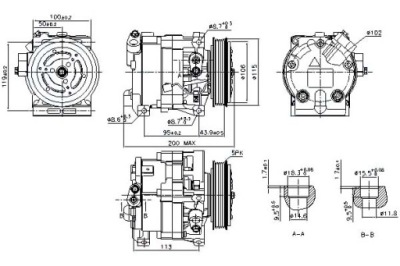 Nissens 890187 компрессор, кондиционер фото №1