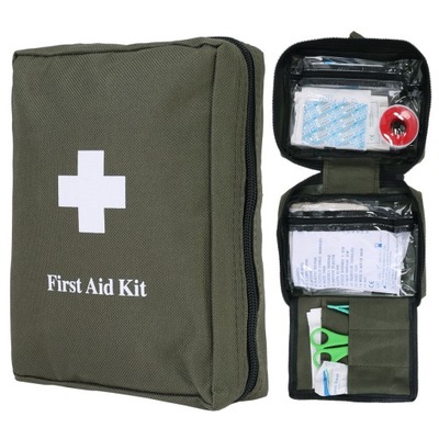 Apteczka pierwszej pomocy z wyposażeniem first aid Mil-tec duża olive