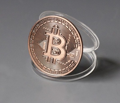 1 pamiątkowa moneta Bitcoin