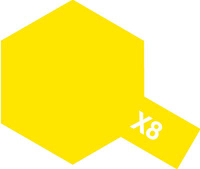 Tamiya 81508 Farba akrylowa X-8 Lemon Yellow 10ml