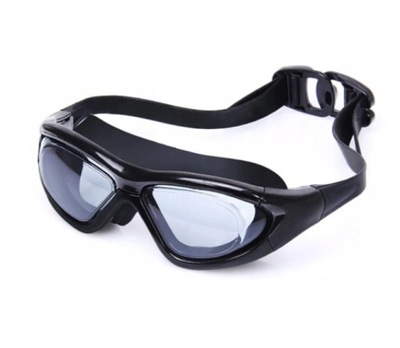 okulary pływackie regulowane nie parujące czarny