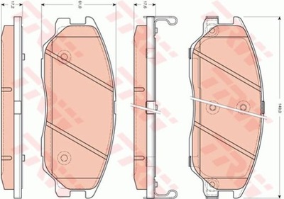 КОЛОДКИ HAM. SSANGYONG P. RODIUS/STAVIC 2,0-3,2 05-