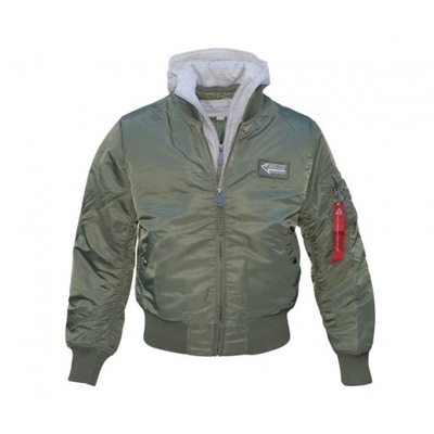 Kurtka Flek Flyers MA1 z kapturem COMMANDO Olive r. S