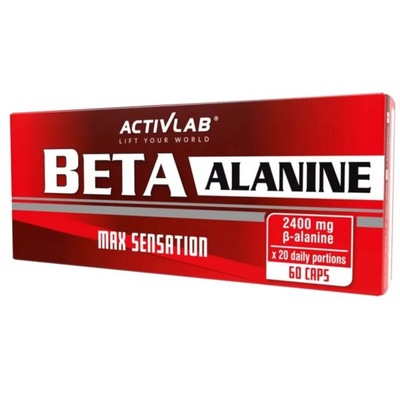 ACTIVLAB BETA ALANINA 60cap SIŁA WYTRZYMAŁOŚĆ MASA