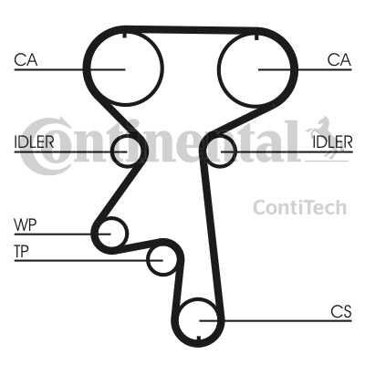 CORREA DISTRIBUCIÓN CONTITECH CT924  