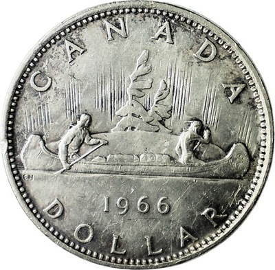 Kanada 1 dolar 1966 srebro