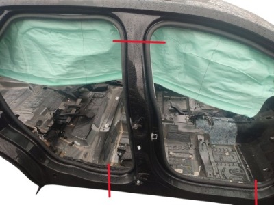 Поріг правий блок двигуна середній ford edge ii mk2 lak: uh 15-18 фото №1