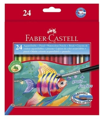 Kredki akwarelowe AKWARELE Faber-Castell 24 kolory