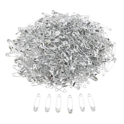 Metalowe agrafki - 500 szt. 18 mm srebra