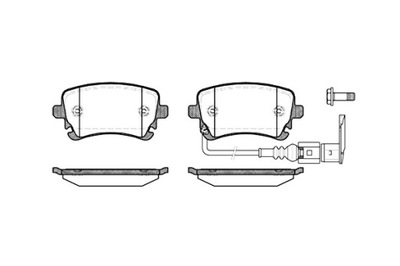 DRIVE+ КОЛОДКИ ТОРМОЗНЫЕ ЗАД VOLKSWAGEN T5 03-