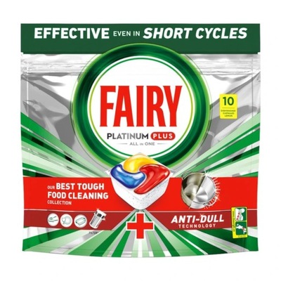 FAIRY Platinum Plus Lemon Kapsułki do Zmywarki 10 szt