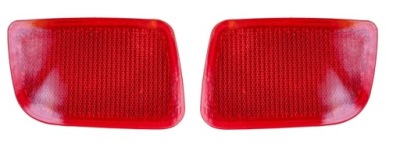 Отражатель бампера задняя фонарь отражающий l+p kpl renault master 3 scenic 2 фото №1