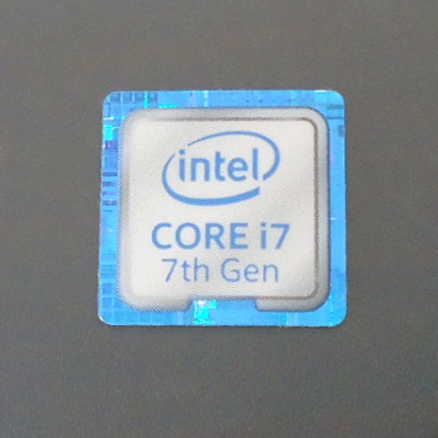 Naklejka Intel Core i7 7th Gen 18 x 18 mm 112c