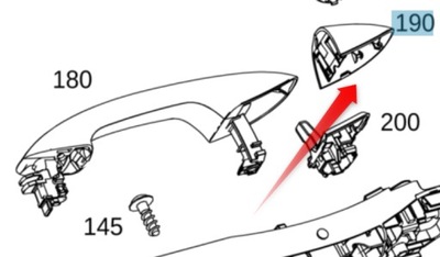 BLIND PLUG NEAR KLAMCE EXTERIOR MERCEDES 191 ROZETA A0997661900  