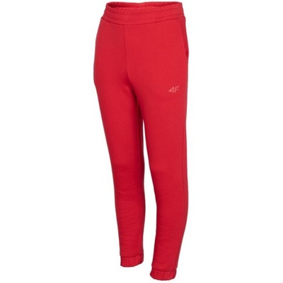 Spodnie dla dziewczynki 4F dresowe czerwone R. 158cm