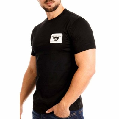EMPORIO ARMANI męski t-shirt SYGNOWANY BLACK XXL