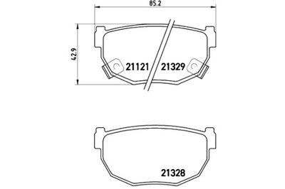 BREMBO КОЛОДКИ ДИСКОВЫЕ ТОРМОЗНОЕ NISSAN 180 SX КУПЕ S13 09 88-01 97 NISSAN фото