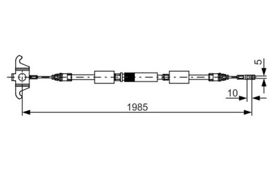 ТРОС ТРОС ГАЛЬМА РУЧНОГО BOSCH 1 987 482 128