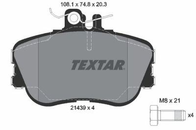 КОЛОДКИ ТОРМОЗНЫЕ DB ПЕРЕД W202 93-00 2143905