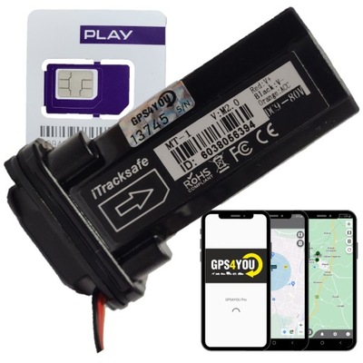 LOCALIZADOR GPS POJAZDU LODZI BATERIA GPS4YOU MT1 MAPA PLAY SERWER PL  