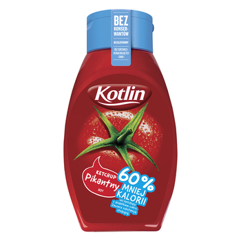 1x 450g KOTLIN Ketchup pikantny 60% mniej kalorii