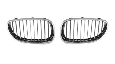 Решітка решітка радіатора решітки радіатора хром bmw 5 e60 e61 03-06 l+p фото №1