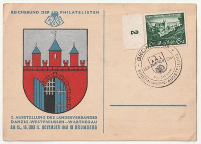 BYDGOSZCZ. pocztówka 2. wystawy krajowej Danzig - Westprussen (..)