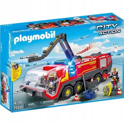 Playmobil City Action 5337 Pojazd strażacki na lotnisku ze światłem