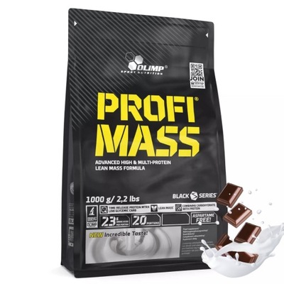 OLIMP PROFI MASS 1000 g GAINER BULK BIAŁKO MASA