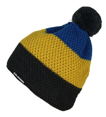 Czapka zimowa BLIZZARD Silvretta black/yellow/blue UNI