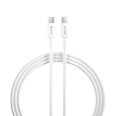 Devia kabel Smart EC317 PD USB Typ C - USB Typ C 1,5 m 100W 5A biały