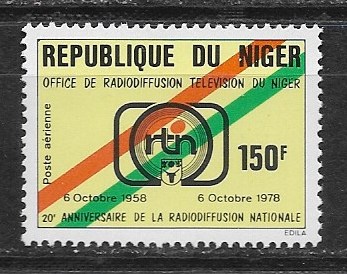 Niger xx M706 telekomunikacja rTv MNH VF`