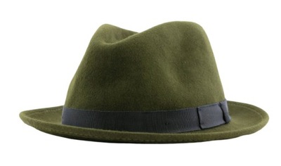 $165 Hickey Freeman Fedora Kapelusz r. M Wełna USA