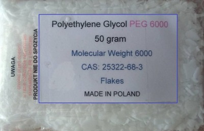 PEG 6000 PŁATKI POLIGLIKOL POLIKOL - 50 g.