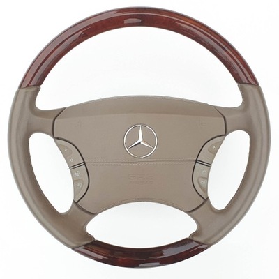 MERCEDES W220 SPORT VOLANTE CUERO MADERA MADERA AKCESORYJNA  