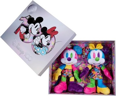 Disney Myszka Miki i Minnie 100 lat Pluszaki 33 cm Edycja Kolekcjonerska