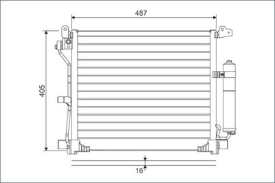 КОНДЕНСАТОР КОНДИЦИОНЕРА NISSAN JUKE VAL822579