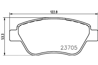 PADS BRAKE MINTEX 77362179 77363992 573074S  