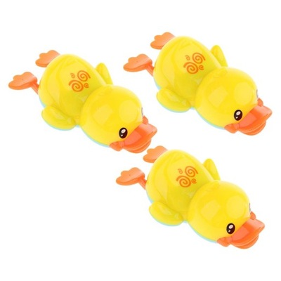 3 szt. Śliczne nakręcane pływanie żółta kaczka dla dzieci