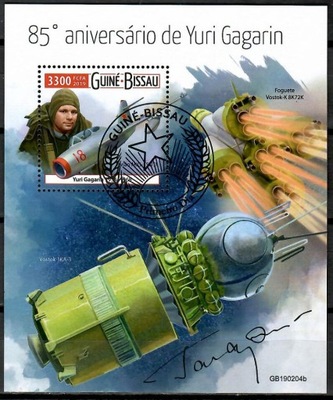 J. Gagarin Wostok kosmos Gwinea-Bissau blok #47179