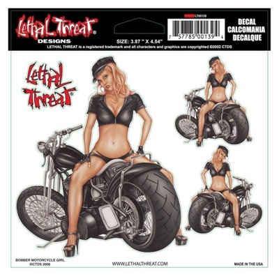 НАКЛЕЙКА LETHAL THREAT LT00139 BOBBER GIRL