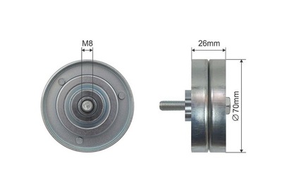 ROLLO TENSOR CORREA VW LT 28-35 II 2.8D 01-06  