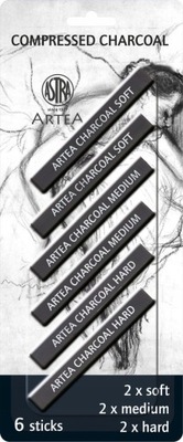 WĘGIEL NATURALNY DO RYSOWANIA W KREDCE PRASOWANY