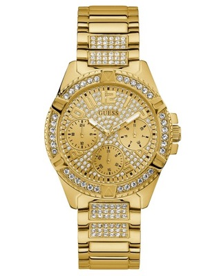Zegarek złoty na bransolecie GUESS Lady Frontier modny Jennifer Lopez