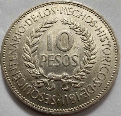 0036 - Urugwaj 10 peso, 1961 ag